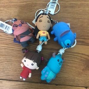 monsters inc and lilo and stitch key chains